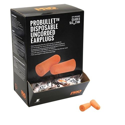 Probullet Disposable Uncorded Earplugs