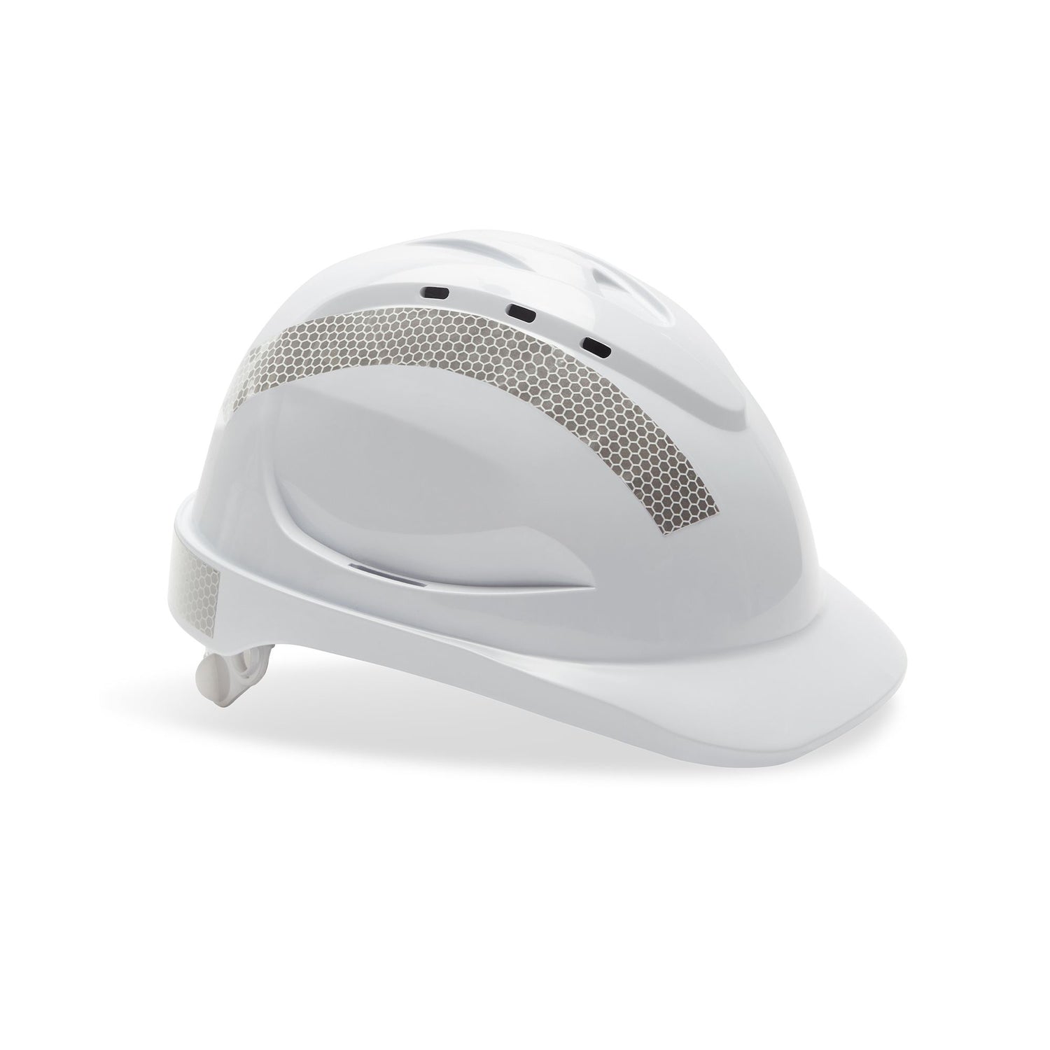 V6 Vented Hard Hat with Pushlock Harness and Reflective Tape
