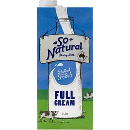Milk So Natural Full Cream UHT 1ltr Ctn of 12