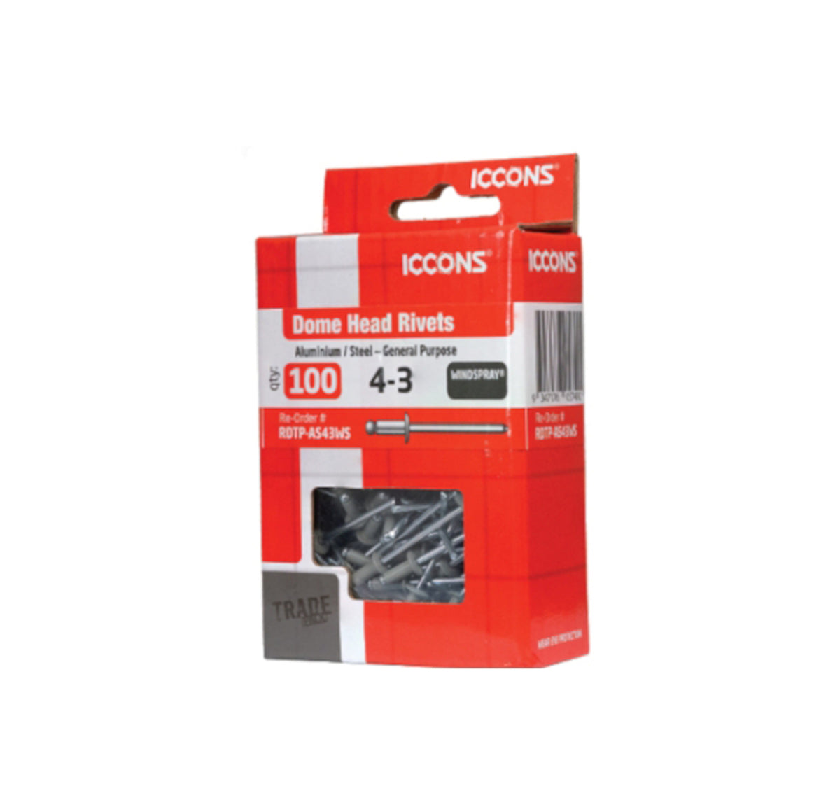 Aluminium / Steel - Dome Head Rivets (Trade Pack)